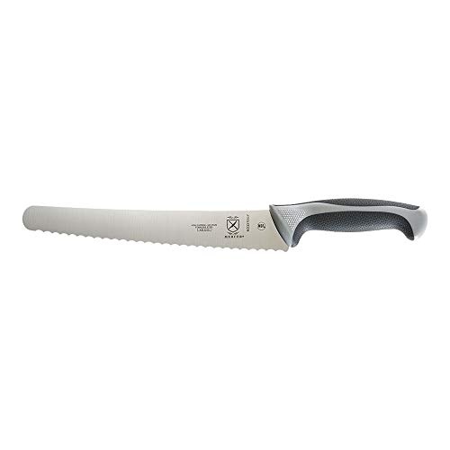 Mercer Culinary Millennia Colors Bread Knife 10-Inch Wavy Edge Wide, Gray - Image 1