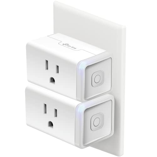 Kasa Smart Plug HS103P2, Smart Home Wi-Fi Outlet Works with Alexa, Echo, Google Home & IFTTT, No Hub Required, Remote Control,15 Amp,UL Certified, 2-Pack White - Image 1