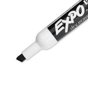EXPO 80661 Low-Odor Dry Erase Markers, Chisel Tip, Black, 4-Count - Image 7