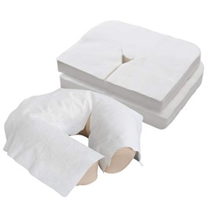 EARTHLITE Disposable Face Cradle Covers ? Medical-Grade, Ultra Soft, Luxurious, Non-Sticking Massage Face Covers/Headrest Covers for Massage Tables & Massage Chairs, 100 count