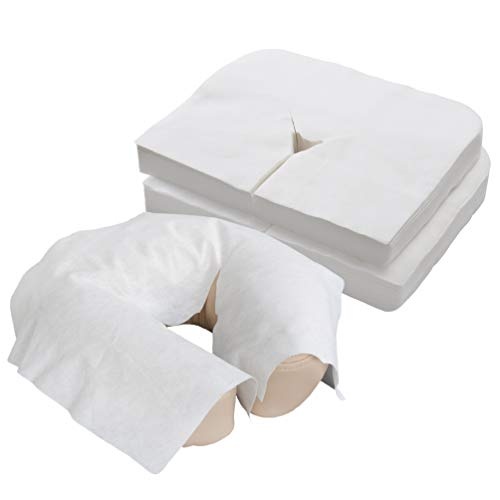 EARTHLITE Disposable Face Cradle Covers ? Medical-Grade, Ultra Soft, Luxurious, Non-Sticking Massage Face Covers/Headrest Covers for Massage Tables & Massage Chairs, 100 count - Image 1