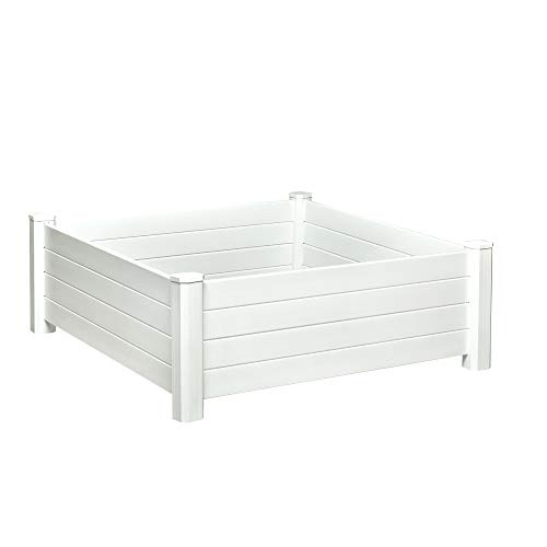NuVue Products Raised 48 by 48 by 15-Inch Garden Box Kit, Extra Tall, White - Image 6
