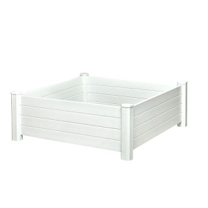 NuVue Products Raised 48 by 48 by 15-Inch Garden Box Kit, Extra Tall, White - Image 5