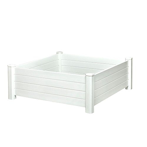 NuVue Products Raised 48 by 48 by 15-Inch Garden Box Kit, Extra Tall, White - Image 5
