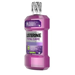 Listerine Total Care Anticavity Fluoride Mouthwash, 6 Benefits in 1 Oral Rinse Helps Kill 99% of Bad Breath Germs, Prevents Cavities, Strengthens Teeth, ADA-Accepted, Fresh Mint, 1 L - Image 3