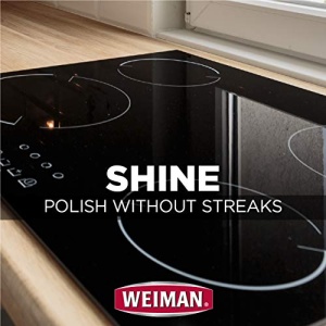 Weiman Cooktop and Stove Top Cleaner Kit - Glass Cook Top Cleaner and Polish 10 oz. Scrubbing Pad, Cleaning Tool, Razor, Scraper - Image 4
