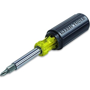 Klein Tools 32500 11-in-1 Screwdriver / Nut Driver Set, 8 Bits (Phillips, Slotted, Torx, Square), 3 Nut Driver Sizes, Cushion Grip Handle