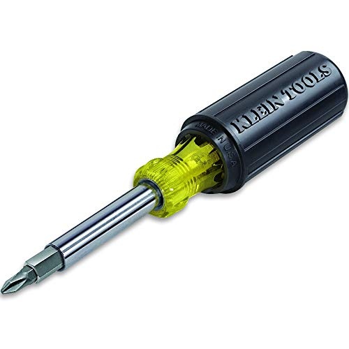 Klein Tools 32500 11-in-1 Screwdriver / Nut Driver Set, 8 Bits (Phillips, Slotted, Torx, Square), 3 Nut Driver Sizes, Cushion Grip Handle - Image 1