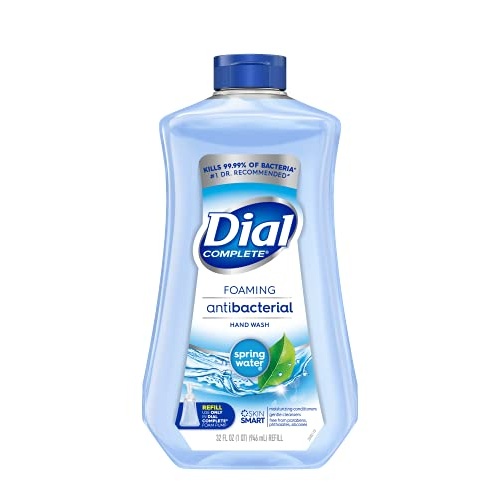 Dial Complete Antibacterial Foaming Hand Soap Refill, Spring Water, 32 Fluid Ounces - Image 1