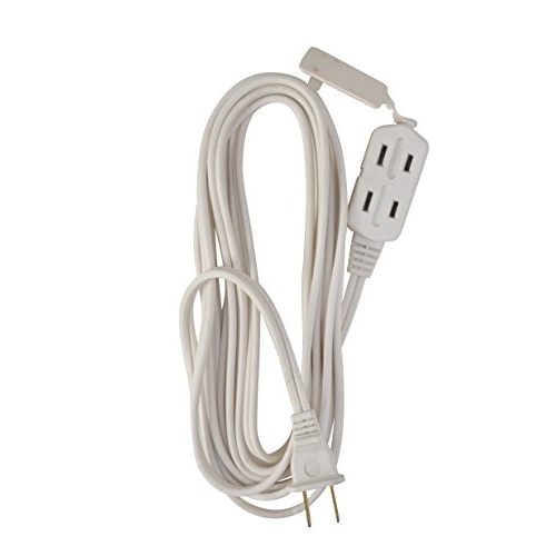 Woods 0600W 3-Outlet 16/2 Cube Extension Cord w/ Power Tap, 6-Feet (White) - Image 4