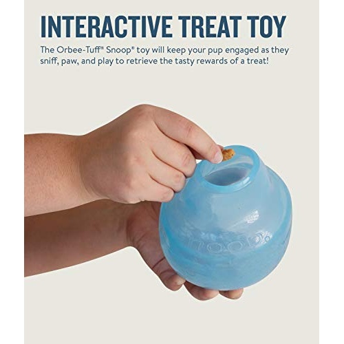 Planet Dog Orbee-Tuff Snoop Interactive Treat Dispensing Dog Toy, Large, Blue - Image 6
