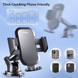 SUUSON Phone Holder for car -3in1 Long arm car Phone Holder Mount, Suitable for car Dashboard/Windshield/Vent, car Adjustable Phone Holder, Compatible with All Smart Phones and Cars - Image 3