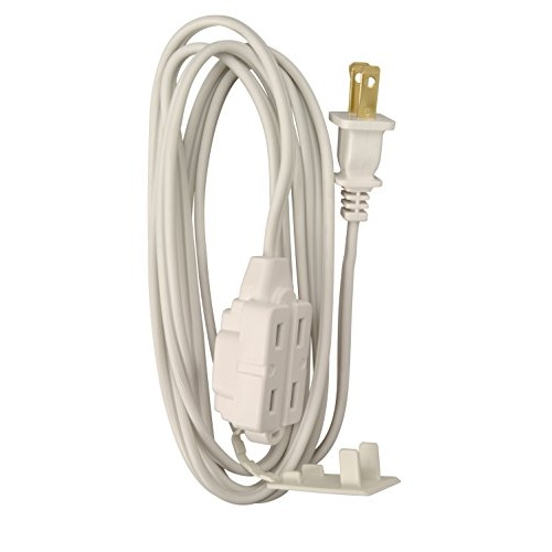 Woods 0600W 3-Outlet 16/2 Cube Extension Cord w/ Power Tap, 6-Feet (White) - Image 5
