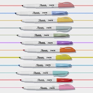Sharpie S-Note Creative Markers, Highlighters, Assorted Colors, Chisel Tip, 24 Count - Image 3