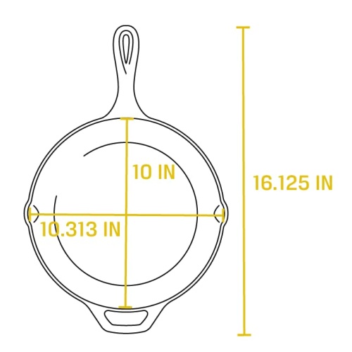 Lodge L8SK3 10-1/4-Inch Pre-Seasoned Skillet - Image 6