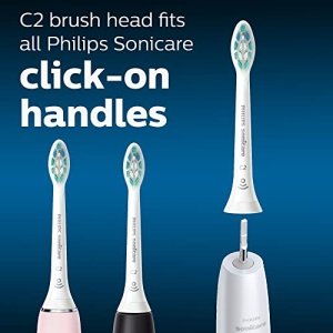 Philips Sonicare Genuine C2 Optimal Plaque Control Toothbrush Heads, 3 Brush Heads, White, HX9023/65 - Image 5