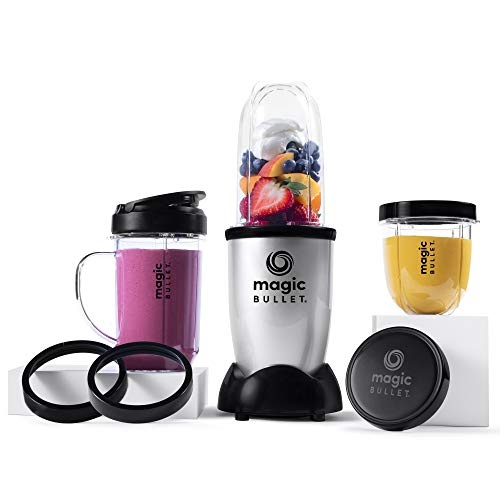 Magic Bullet Blender, Small, Silver, 11 Piece Set - Image 1