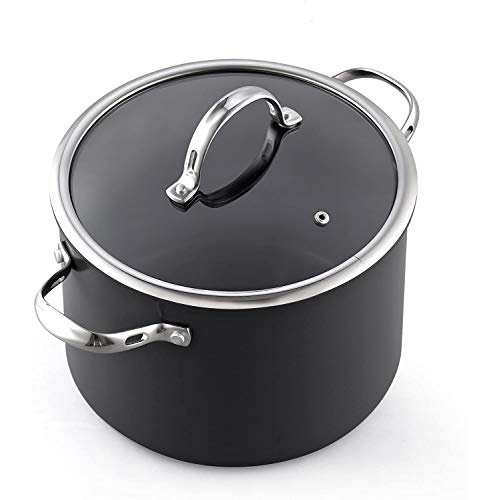 Cooks Standard Nonstick Hard Anodized Cookware Set, 8 Piece, Black - Image 3
