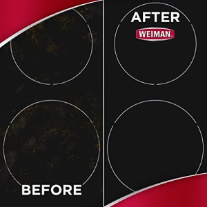 Weiman Cooktop and Stove Top Cleaner Kit - Glass Cook Top Cleaner and Polish 10 oz. Scrubbing Pad, Cleaning Tool, Razor, Scraper - Image 7