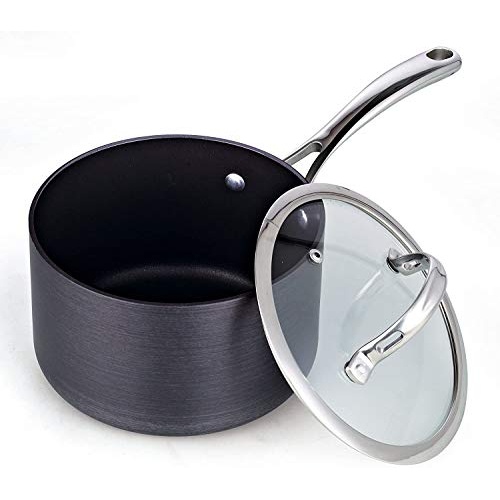 Cooks Standard Nonstick Hard Anodized Cookware Set, 8 Piece, Black - Image 4