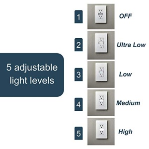 Legrand radiant Adjustable LED Night Light Outlet, Nightlight Electrical Outlets, Tamper Resistant, Safe for Kids, White, NTL885TRWCC6 1.6W x 2.75H - Image 18