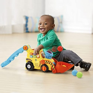 VTech Pop-a-Balls Push & Pop Bulldozer,Yellow - Image 7