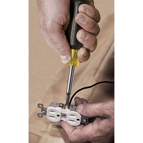 Klein Tools 32500 11-in-1 Screwdriver / Nut Driver Set, 8 Bits (Phillips, Slotted, Torx, Square), 3 Nut Driver Sizes, Cushion Grip Handle - Image 3