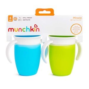 Munchkin Miracle 360 Trainer Cup, Green/Blue, 7 Oz, 2 Count - Image 3