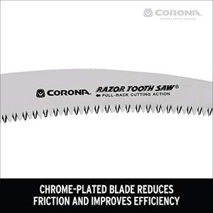 Corona Tools 10-Inch RazorTOOTH Folding Saw | Pruning Saw Designed for Single-Hand Use | Curved Blade Hand Saw | Cuts Branches Up to 6" in Diameter | RS 7265D - Image 4