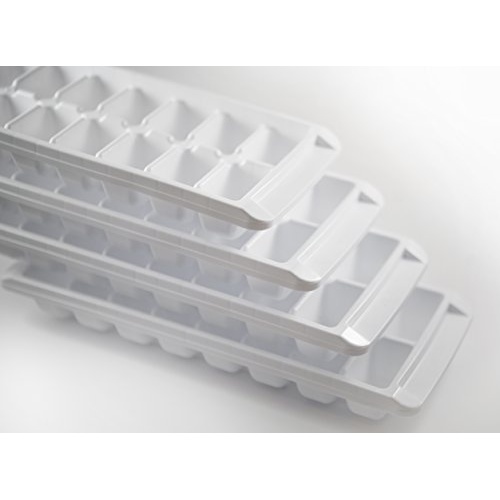 Kitch Easy Release White Ice Cube Tray, 16 Cube Trays (Pack of 4) (4 Pack - 64 Cubes) - Image 4