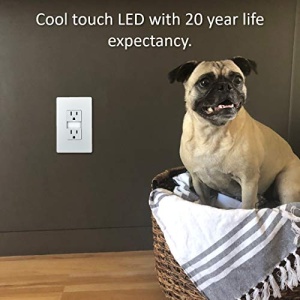 Legrand radiant Adjustable LED Night Light Outlet, Nightlight Electrical Outlets, Tamper Resistant, Safe for Kids, White, NTL885TRWCC6 1.6W x 2.75H - Image 10