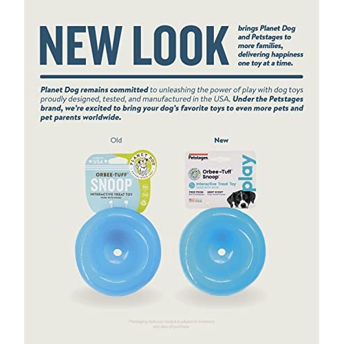 Planet Dog Orbee-Tuff Snoop Interactive Treat Dispensing Dog Toy, Large, Blue - Image 7