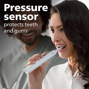 Philips Sonicare 4100 Power Toothbrush, Rechargeable Electric Toothbrush with Pressure Sensor, White HX3681/23 - Image 14