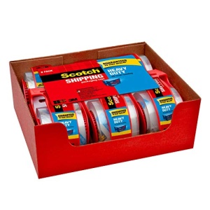 Scotch Heavy Duty Packaging Tape, 1.88" x 22.2 yd, Designed for Packing, Shipping and Mailing, Strong Seal on All Box Types, 1.5" Core, Clear, 6 Rolls with Dispenser (142-6) - Image 8