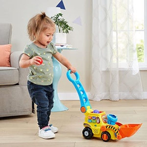 VTech Pop-a-Balls Push & Pop Bulldozer,Yellow - Image 3