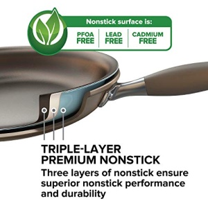Anolon Advanced Nonstick Cookware Pots and Pans Set, 11 Piece, Bronze - Image 6