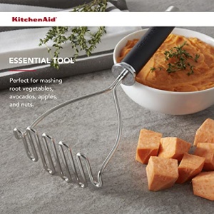 KitchenAid Gourmet Stainless Steel Wire Masher, 10.24-Inch, Black - Image 3