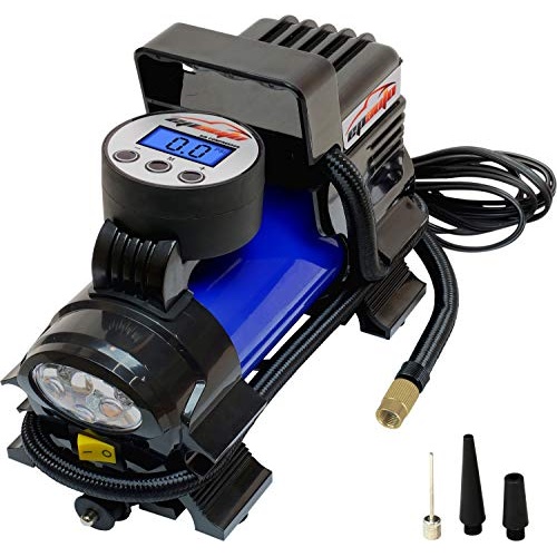 EPAuto 12V DC Portable Air Compressor Pump, Digital Tire Inflator - Image 1