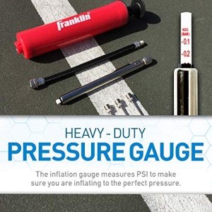 Franklin Sports Ball Pump Kit -7.5" Sports Ball Pump with Needle - Perfect for Basketballs, Soccer Balls and More - Complete Hand Pump Kit with Needles, Flexible Hose, Air Pressure Gauge and Carry Bag - Image 8