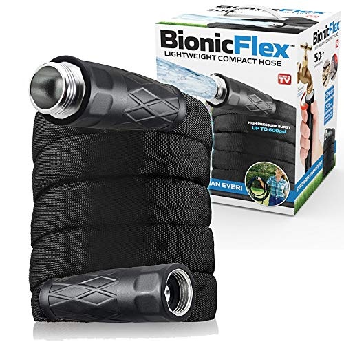 Bionic Flex 50? Garden Hose, Ultra Durable & Lightweight Weatherproof Garden Water Hose, 500 PSI Crush Resistant EZ Connect Metal Fittings, Tear Resistant, Kink Free Outdoor Hose, Outdoor Yard Hose - Image 1