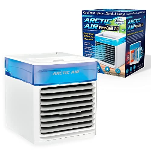 Ontel Arctic Air Pure Chill 2.0, Evaporative Air-Cooler, Powerful, Quiet, Lightweight Portable Air Cooler, Hydro-Chill Technology For Bedroom, Office, Living Room & More - Image 1