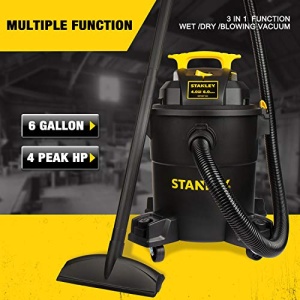 Stanley - SL18116P Wet/Dry Vacuum, 6 Gallon, 4 Horsepower Black - Image 6