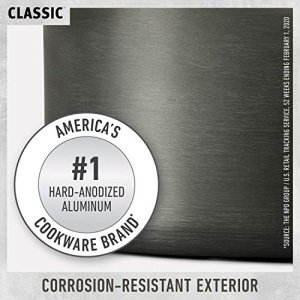 Calphalon Classic Aluminum Hard Anodized Oven Safe Nonstick 2 Piece Frying Pan Set with 8 & 10 Inch Pans and Stainless Steel Stay Cool Handles, Grey - Image 7