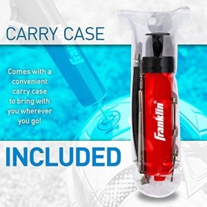 Franklin Sports Ball Pump Kit -7.5" Sports Ball Pump with Needle - Perfect for Basketballs, Soccer Balls and More - Complete Hand Pump Kit with Needles, Flexible Hose, Air Pressure Gauge and Carry Bag - Image 6