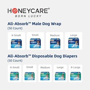 All-Absorb A26 Male Dog Wrap, 50 Count, Small - Image 5