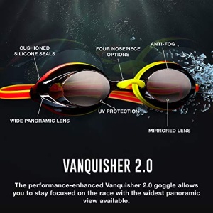 Speedo Unisex-Adult Swim Goggles Mirrored Vanquisher 2.0 - Image 7