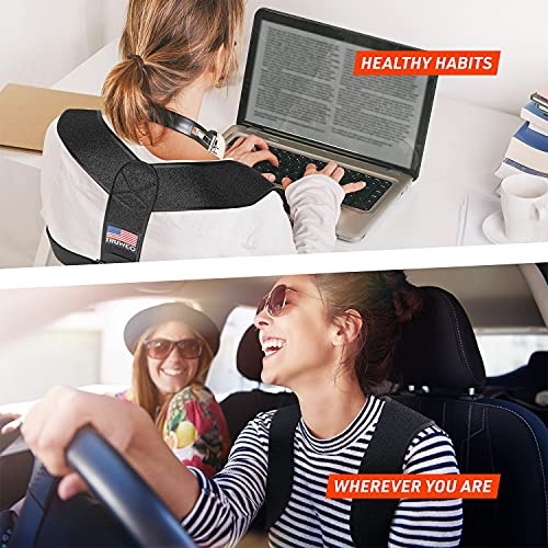 Truweo Posture Corrector For Men And Women - Adjustable Upper Back Brace For Clavicle To Support Neck, Back and Shoulder (Universal Fit, U.S. Design Patent) - Image 3