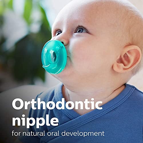 Philips AVENT Soothie Pacifier, 0-3 Months, Green, 4 Pack, SCF190/41 - Image 10