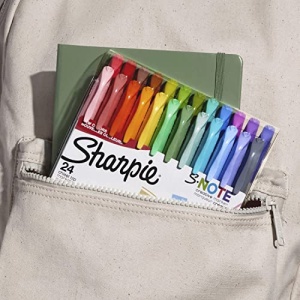 Sharpie S-Note Creative Markers, Highlighters, Assorted Colors, Chisel Tip, 24 Count - Image 2