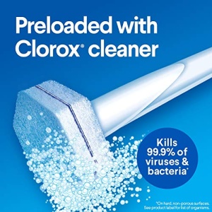 Clorox ToiletWand Disposable Toilet Cleaning System - ToiletWand, Storage Caddy and 6 Disinfecting ToiletWand Refill Heads (Packaging May Vary) (03191) - Image 14